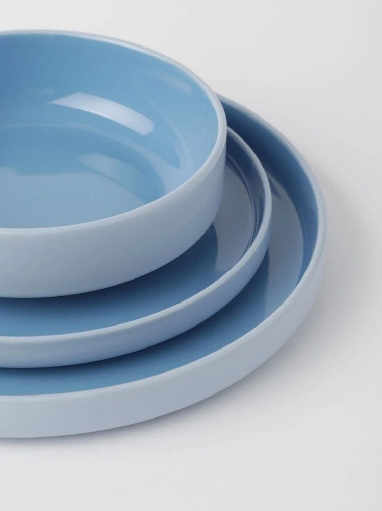 Crockery dinner set in azure blue by Halo from Myer