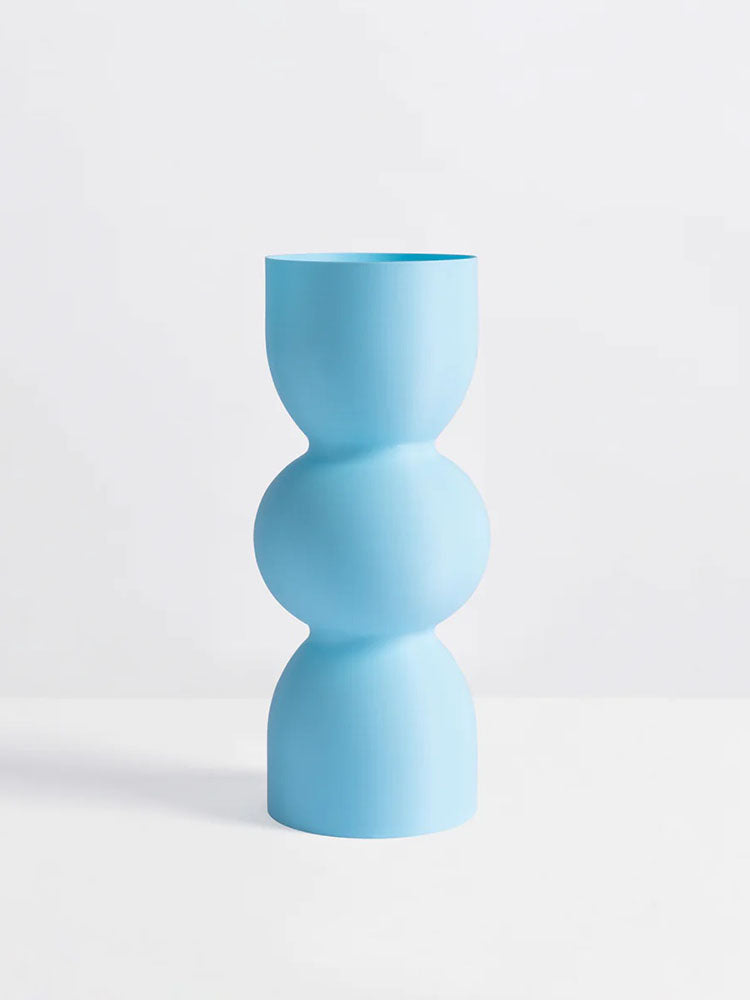 Bon bon blue vase for flowers by Belfi